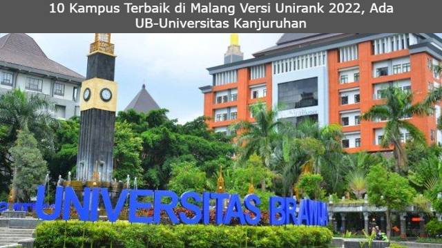 10 Kampus Terbaik di Malang Versi Unirank 2022, Ada UB-Universitas Kanjuruhan